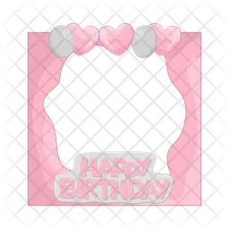 Birthday frame  Icon