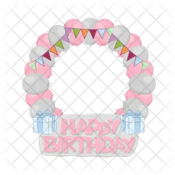 Birthday frame  Icon