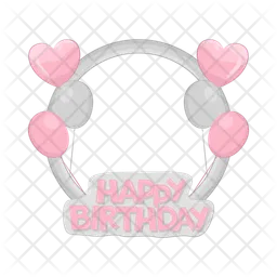 Birthday frame  Icon