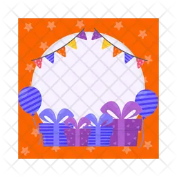 Birthday frame  Icon