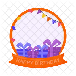 Birthday frame  Icon