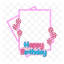 Birthday Card Frame Icon