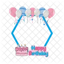 Birthday frame  Icon