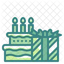 Birthday Gift Birthday Cake Icon