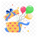 Balloons Gift Birthday Gift Birthday Surprise Icon