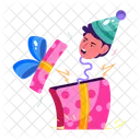 Birthday Gift Surprise Present Icon