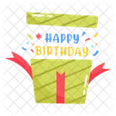 Birthday Surprise Present Icon