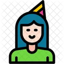 Birthday Girl Enjoy Birthday And Party Icon