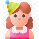 Birthday Girl Birthday Celebration Icon