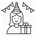Birthday girl  Icon