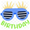 Birthday Glasses Eyeglasses Spectacles Icon