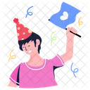 Birthday Flag Birthday Guy Birthday Boy Icon