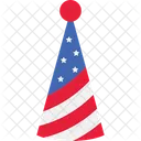 Birthday Hat 4th Of July Independence Day Icon