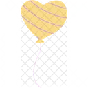 Birthday Heart Balloon  Icon