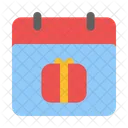 Birthday Calendar Gift Icon