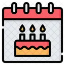 Birthday Celebration Anniversary Icon