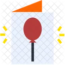 Balloon Card  Icon