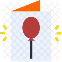 Balloon Card  Icon