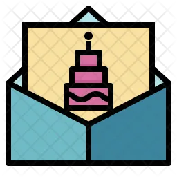 Birthday invitation  Icon