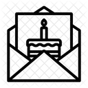 Birthday Invitation Card  Icon