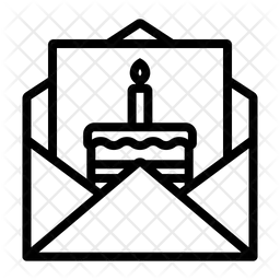 Birthday Invitation Card  Icon