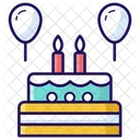 Birthday Party Birthday Cake Cake Icon
