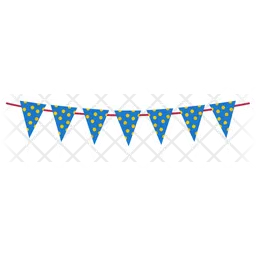 Birthday Party Hanging Banner  Icon