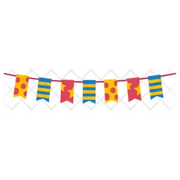 Birthday Party Hanging Banner  Icon