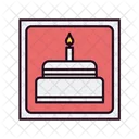 Birthday Photo Cake Picture Cake Icon