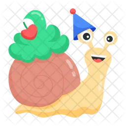 Birthday Snail  Icon