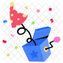 Birthday Surprise Surprise Box Gift Box Icon
