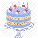Birthday Tart Cake Cake Dessert Icon