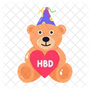 Birthday Teddy  Icon