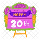 Birthday wreath  Icon