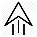 Senden Pfeile Richtung Symbol