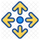 Auf Ab Rechts Links Bewegungsrichtungspfeil Symbol