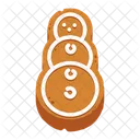 Biscoito de boneco de neve  Ícone