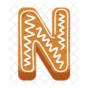 N Letras Biscoitos Biscoitos Biscoito Icon