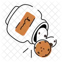 Doodle De Biscoitos Doodle Doce Itens De Confeitaria Icon