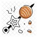 Doodle De Biscoitos Doodle Doce Itens De Confeitaria Ícone