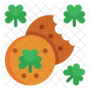 Biscuits Cookies Clover Leaf Icono