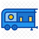 Bistro-Shop-Wohnwagen-Anhänger-Street-Food-Truck  Symbol