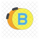 Icono Bitcoin Cripto Criptomoneda Icono