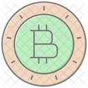 Bitcoin Lineal Color Icon Icon