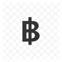 Bitcoin Baht Monnaie Icône