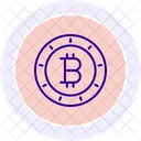 Icono De Linea De Bitcoin Icono