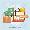 Bitcoin Exchange Bag Icon