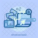 Bitcoin Exchange Bag Icon