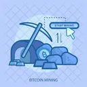 Bitcoin Mining Cursor Icon