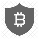 Bitcoin Cryptocurrency Shield Icon